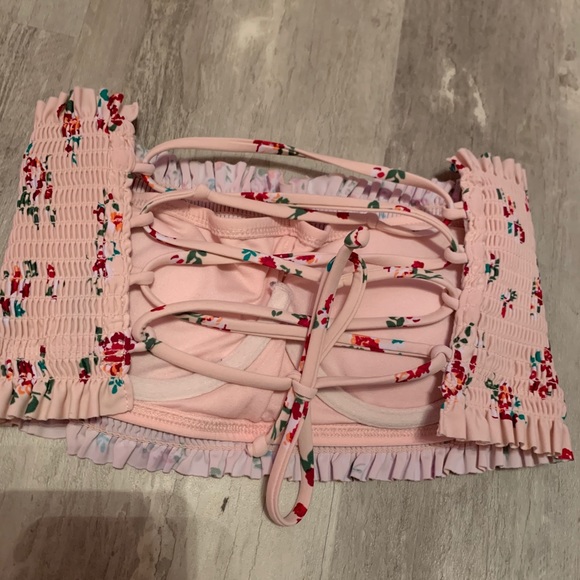 strapless lace up bikini - Picture 2 of 3